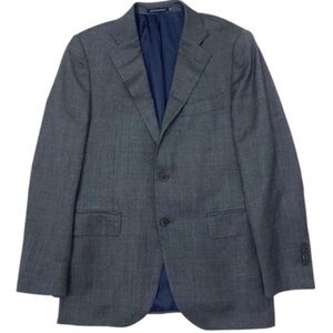 Suitsupply Lazio Blazer 52 Slim Fit Gray Pure Wool Angelico Fabric Single Breast